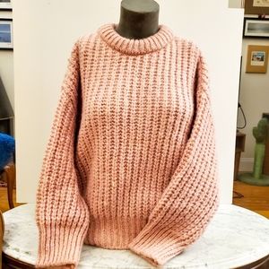 Mango Chunky Knit Wool Blend Sweater